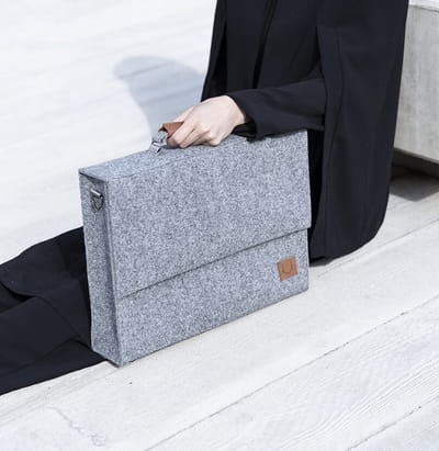 Briefcase Sören - Grey