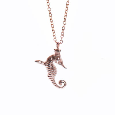 Mini Hippocamp Rose Gold Pendant