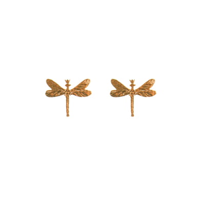 Gold Dragonfly Earrings