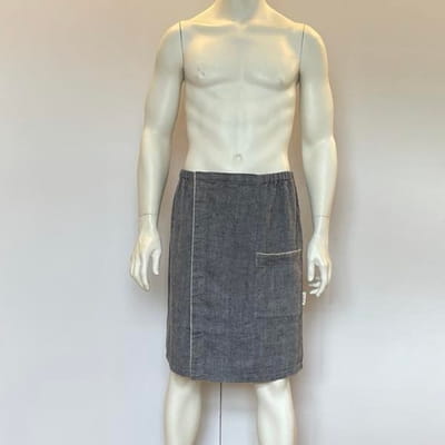 Linen Sauna Skirt for Men