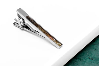 Fish Leather Tie Clip – Red-Spotted Leather