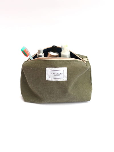 LORNA Makeup Bag - Army Green