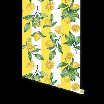 Striped Lemon eco wallpaper
