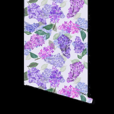 Lilac Garden in Light Purple eco wallpaper