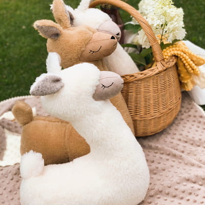 Soft Toy-Pillow Alpaca - Cream
