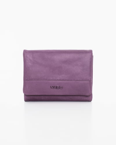 Leather Wallet NK304 (RFID-blocking) - Purple