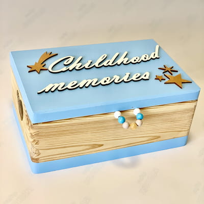 Memory Box "Childhood memories" - Light Blue