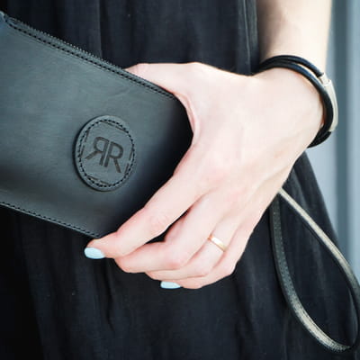 Leather Wristlet Wallet