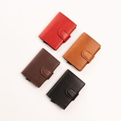 Leather Wallet 40-25 with RFID/NFC Blocking Card Holder