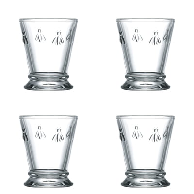 Bee Water Glasses Set of 4, 250ml