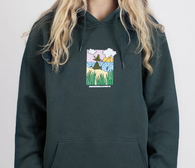 Snufkin Fishing Hoodie Unisex - Dark Green