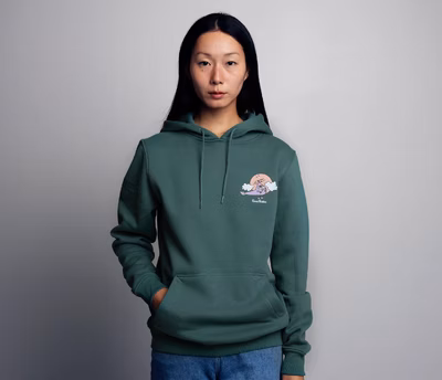 Organic Premium Hoodie Moominhouse - Green