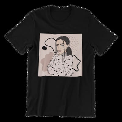 Unisex Organic Cotton T-shirt with Illustration - Abstract