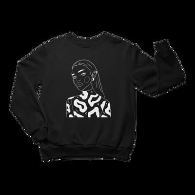 Unisex Crewneck Sweatshirt with Illustration - The Moon Queen