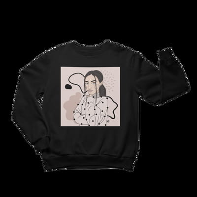 Unisex Crewneck Sweatshirt with Illustration - Abstract