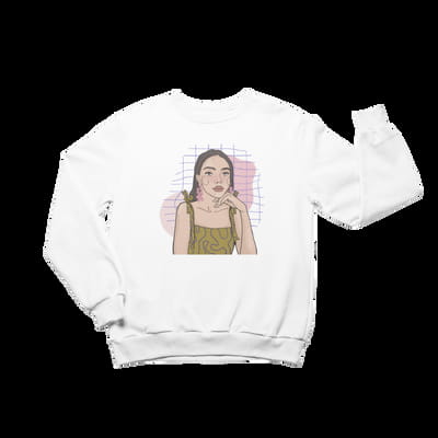 Unisex Crewneck Sweatshirt with Illustration - Sending Magic