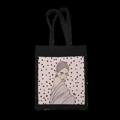 Tote Bag with Illustration - Maddy