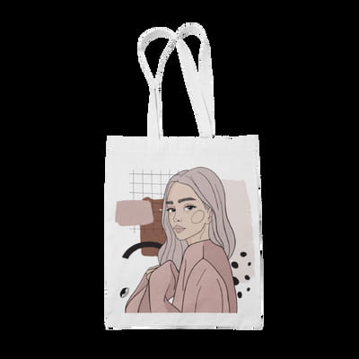 Tote Bag with Illustration - Whisperer