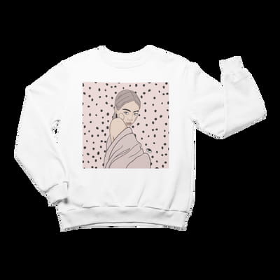 Unisex Crewneck Sweatshirt with Illustration - Maddy