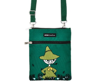 Snufkin's Thoughts Neck Bag/Passport Bag - Dark Green