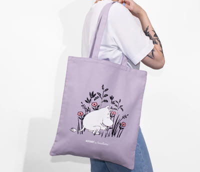 Moomintroll Tote Bag - Purple