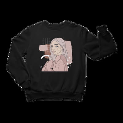 Unisex Crewneck Sweatshirt with Illustration - Whisperer