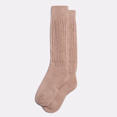 Natural Alpaca Wool Socks - Long