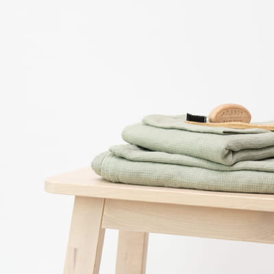 Honeycomb Fine Waffle Towel - Sage