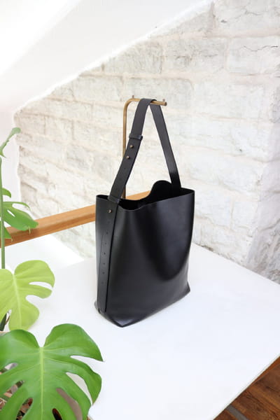 Leather Tote With Removable Clutch