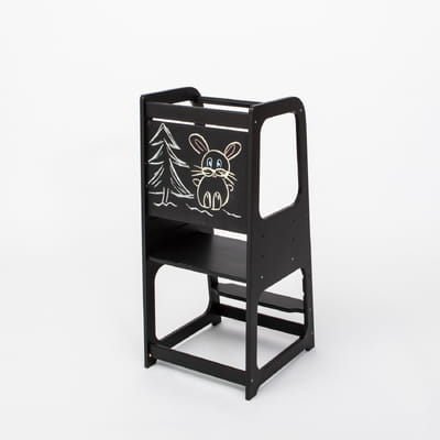 Montessori Helper Tower Step Stool / Kitchen Tower with BLACKBOARD