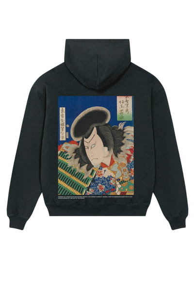 Heavy-Weight Premium Hoodie "Portrait of a Cross-Eyed Man" by Unknown Artist